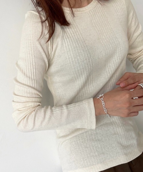 CANAL JEAN（キャナルジーン）の「Pt(ピーティー) アンカーブレス（ブレスレット・レディース・シルバー/ゴールド・ONE SIZE）」の4枚目の写真