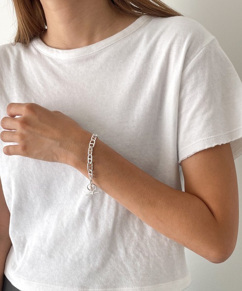 CANAL JEAN（キャナルジーン）の「Pt(ピーティー) アンカーブレス（ブレスレット・レディース・シルバー/ゴールド・ONE SIZE）」の13枚目の写真