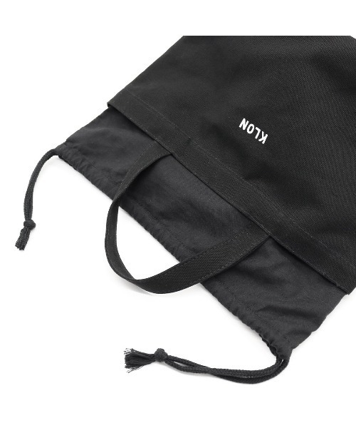 KLON(クローン)の「KLON CANVAS DRAWSTRING TOTE(トートバッグ・レディース・ブラック・ONE SIZE)」の3枚目の写真