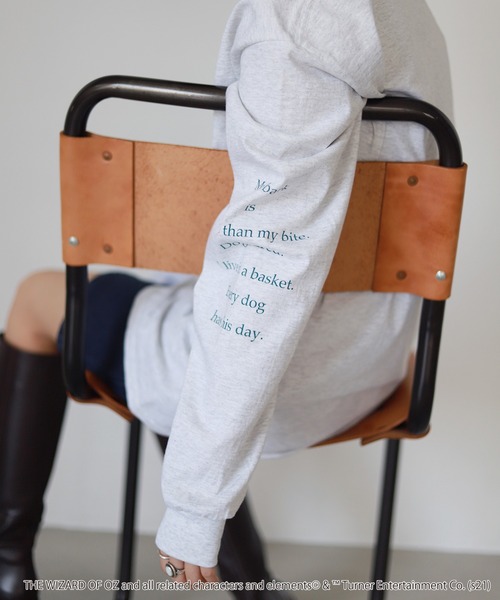 SLOBE citron.(スローブシトロン)の「SLOBE citron.Thewizard of OZ DogTEE【手洗い可能】◆(Tシャツ/カットソー・レディース・グレー系その他・FREE)」の6枚目の写真