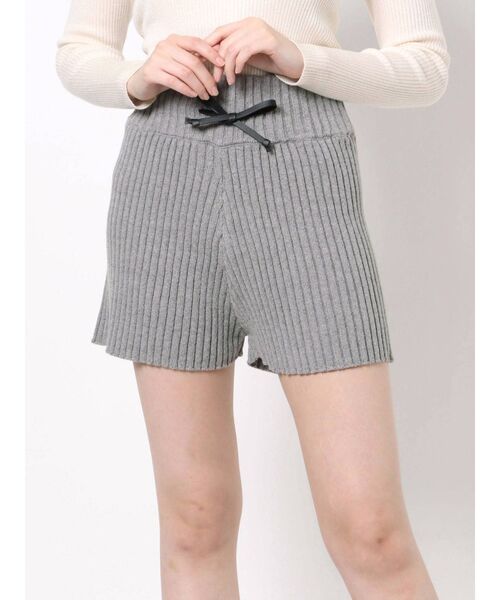 MURUA（ムルーア）の「リブニットキュロット（その他パンツ・レディース・ブラック/グレー/モカ・FREE）」の9枚目の写真