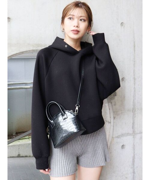 MURUA（ムルーア）の「リブニットキュロット（その他パンツ・レディース・ブラック/グレー/モカ・FREE）」の16枚目の写真