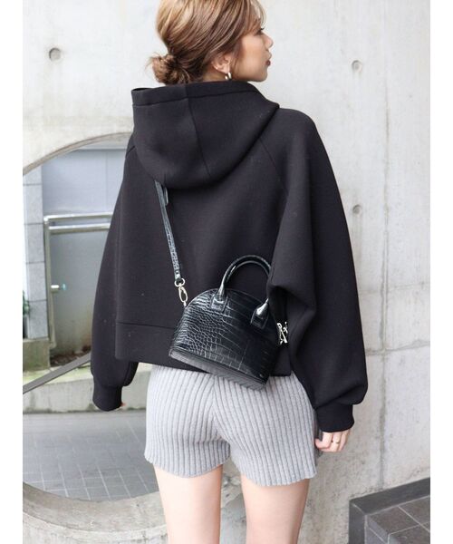 MURUA（ムルーア）の「リブニットキュロット（その他パンツ・レディース・ブラック/グレー/モカ・FREE）」の14枚目の写真