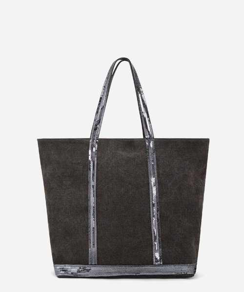 vanessabruno（ヴァネッサブリューノ）の「CABAS MOYEN+ZIP（トートバッグ・レディース・ダークオリーブ/ピンクベージュ・FREE）」の2枚目の写真