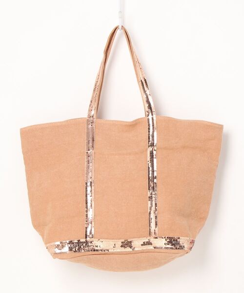 vanessabruno（ヴァネッサブリューノ）の「CABAS MOYEN+ZIP（トートバッグ・レディース・ダークオリーブ/ピンクベージュ・FREE）」の13枚目の写真