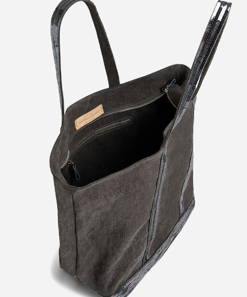 vanessabruno（ヴァネッサブリューノ）の「CABAS MOYEN+ZIP（トートバッグ・レディース・ダークオリーブ/ピンクベージュ・FREE）」の12枚目の写真