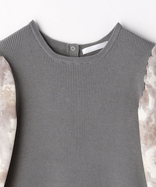 NICOLE white（ニコルホワイト）の「ボカシ柄スリーブ ニットプルオーバー（ニット/セーター・レディース・ブラック/グレー/グリーン・FREE）」の10枚目の写真