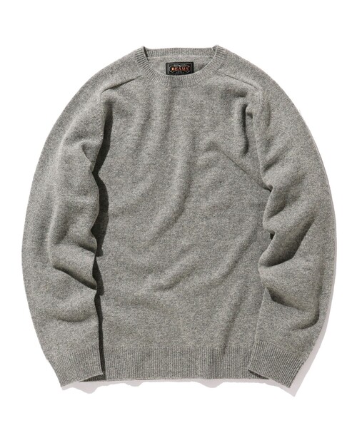 BEAMS PLUS（ビームスプラス）の「BEAMS PLUS / 9ゲージ クルーネックニット（ニット/セーター・メンズ・ベージュ/ネイビー/グレー/オフホワイト/イエロー系その他6/ブルー/グリーン・SMALL/MEDIUM/LARGE/X-LARGE）」の10枚目の写真