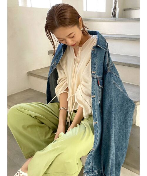 ✨お買い得✨ungrid アングリッド ボアビッグ デニムジャケット Gジャン Ungrid SALE アングリッド ビッグシルエットデニムジャケット