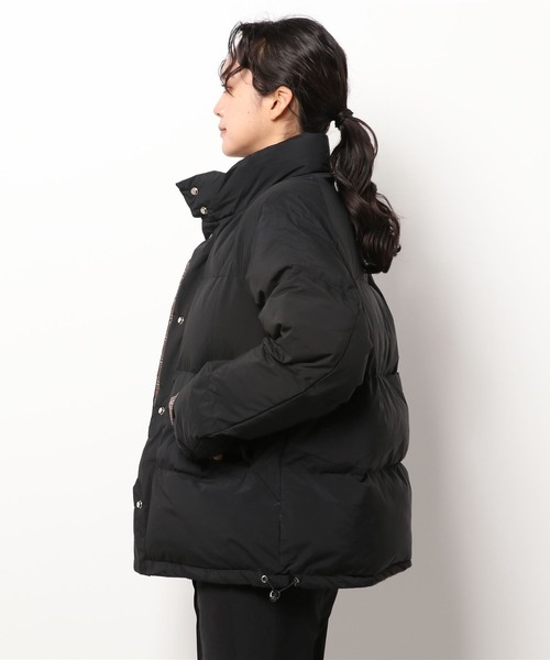 emi+(エミプラス)の「リバーシブルチェック中綿ジャケット(ダウンジャケット/コート・レディース・ブラック/グレー/ベージュ・FREE)」の20枚目の写真