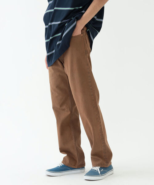 BEAMS（ビームス）の「BEAMS / ガーメントダイ カラーデニム（デニムパンツ・メンズ・ブラウン/グリーン・SMALL/MEDIUM/LARGE/X-LARGE）」の2枚目の写真