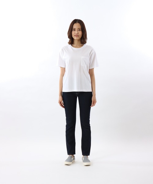 HANES(ヘインズ)の「【Hanes/ヘインズ】レディース ジャパンフィット【2枚組】ボーイフレンドポケットTシャツ 5.3oz(Tシャツ/カットソー・レディース・ホワイト・MEDIUM/LARGE)」の8枚目の写真