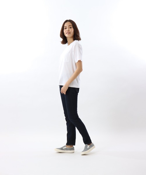HANES(ヘインズ)の「【Hanes/ヘインズ】レディース ジャパンフィット【2枚組】ボーイフレンドポケットTシャツ 5.3oz(Tシャツ/カットソー・レディース・ホワイト・MEDIUM/LARGE)」の9枚目の写真