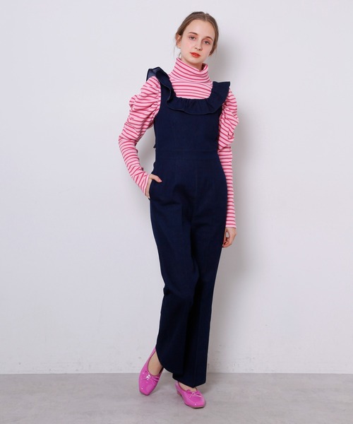 Seemi. byNICECLAUP( シーミーバイナイスクラップ)の「袖コンシャスハイネックリブトップス(Tシャツ/カットソー・レディース・ホワイト系その他/ピンク系その他/ブラック・FREE)」の15枚目の写真