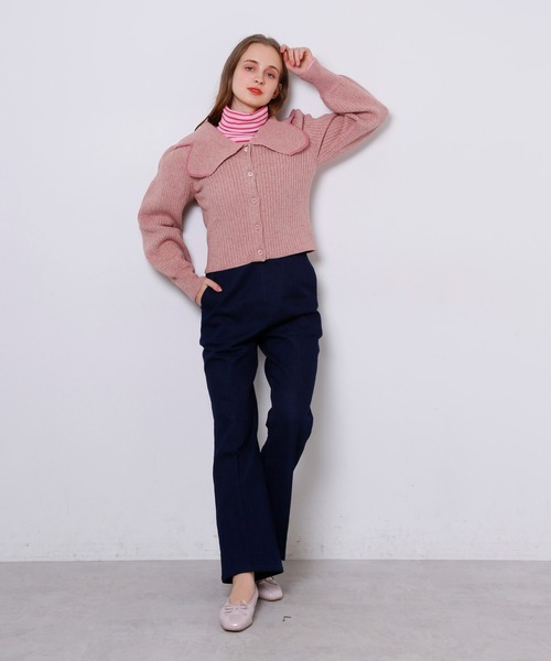 Seemi. byNICECLAUP( シーミーバイナイスクラップ)の「袖コンシャスハイネックリブトップス(Tシャツ/カットソー・レディース・ホワイト系その他/ピンク系その他/ブラック・FREE)」の5枚目の写真