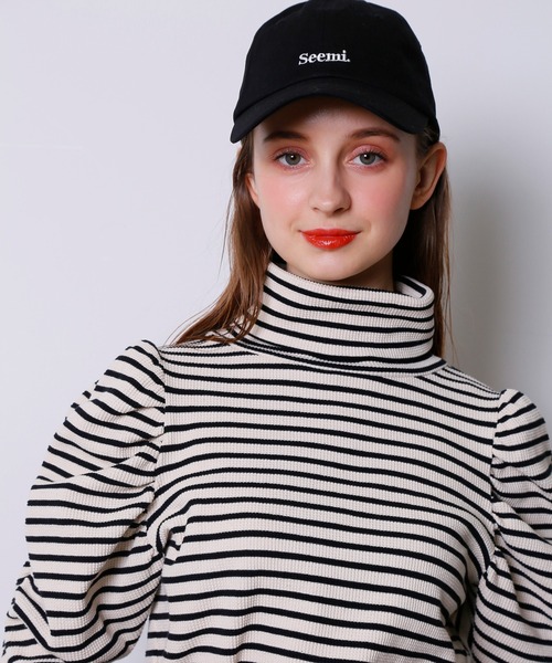 Seemi. byNICECLAUP( シーミーバイナイスクラップ)の「袖コンシャスハイネックリブトップス(Tシャツ/カットソー・レディース・ホワイト系その他/ピンク系その他/ブラック・FREE)」の17枚目の写真