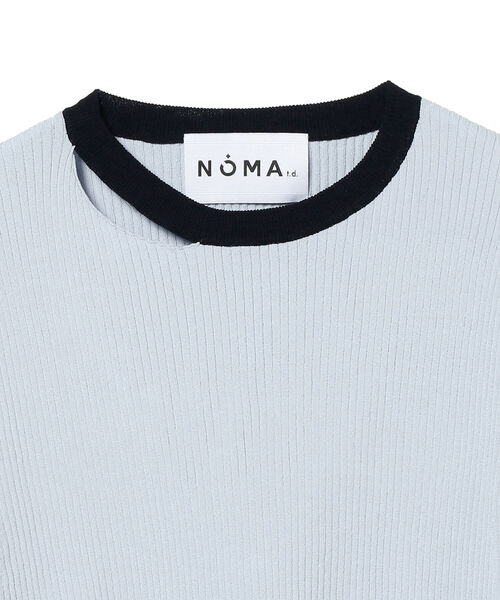 Ray BEAMS(レイビームス)の「NOMA t.d. ×Ray BEAMS / 別注 カットアウト トップス(ニット/セーター・レディース・ライトグレー・ONE SIZE)」の3枚目の写真