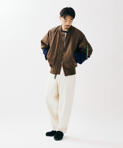 ALPHA INDUSTRIES短丈リバーシブルMA-1 Alpha Industries ma1 ma-1 「ALPHA」リバーシブル MA-1