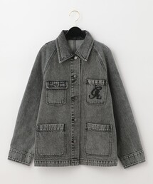 GRACE CLASS | ロゴ刺繍カバーオールジャケット(デニムジャケット)