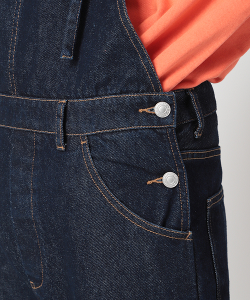 Simplicite(サンプリシテ)の「Natural Friendly Denim オーバーオール(サロペット/オーバーオール・レディース・ライトグレー/ブルー/ネイビー・FREE)」の10枚目の写真