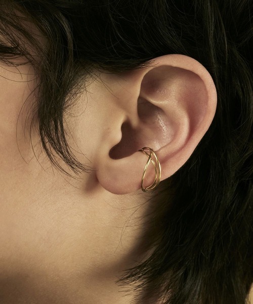 Canal 4℃(カナルヨンドシー)の「【earjoy】シルバー イヤーカフ/片耳用(イヤーカフ・レディース・イエローゴールド・FREE)」の4枚目の写真