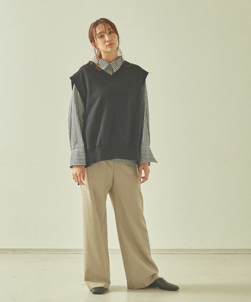 JILKY（ジルキー）の「【JILKY】アジャストスリーブストライプシャツ（シャツ/ブラウス・レディース・ブラック/ブルー/ベージュ・フリー）」の10枚目の写真