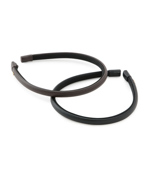 IRIS47（イリスフォーセブン）の「【IRIS47】nocturne head band（カチューシャ・レディース・ブラック/ダークブラウン・FREE）」の5枚目の写真