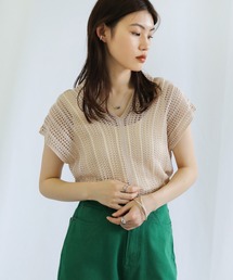 Vネックメッシュベスト