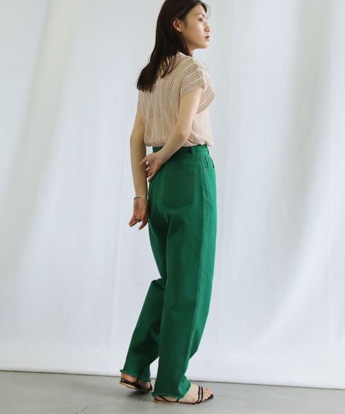 select MOCA（セレクトモカ）の「Vネックメッシュベスト（ベスト・レディース・テラコッタ/グリーン/アイボリー・FREE）」の19枚目の写真