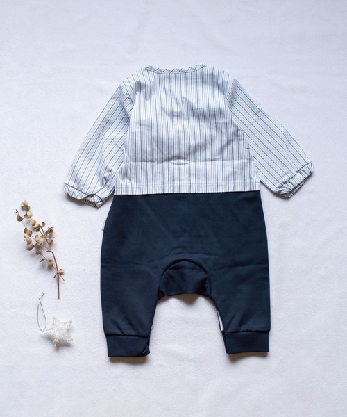 mocmof(モクモフ)の「おめかしフォーマルロンパース(男の子)(ロンパース・キッズ・ネイビー/ベージュ/ブラック・80cm/70cm)」の5枚目の写真