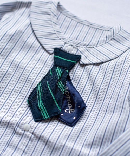 mocmof(モクモフ)の「おめかしフォーマルロンパース(男の子)(ロンパース・キッズ・ネイビー/ベージュ/ブラック・80cm/70cm)」の6枚目の写真