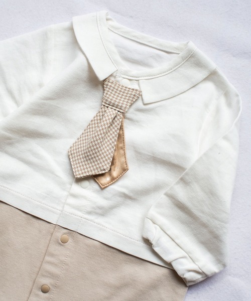 mocmof(モクモフ)の「おめかしフォーマルロンパース(男の子)(ロンパース・キッズ・ネイビー/ベージュ/ブラック・80cm/70cm)」の8枚目の写真