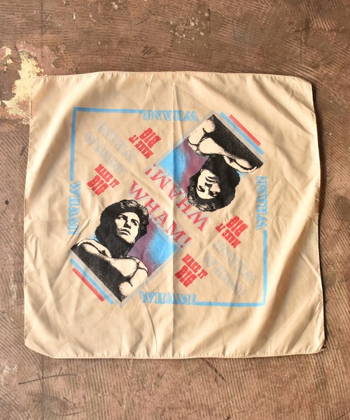 VINTAGE(ヴィンテージ)の「【ヴィンテージ古着】WHAM! "MAKE IT BIG" バンダナ(バンダナ/スカーフ・メンズ・ホワイト・FREE)」の2枚目の写真