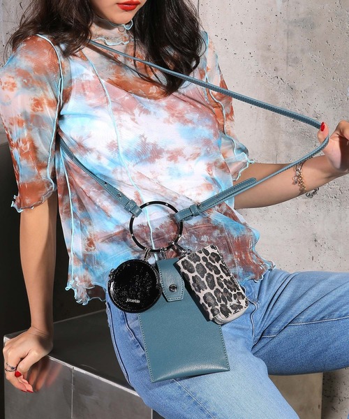 jouetie（ジュエティ）の「【jouetie/ジュエティ】マルチ　リングショルダーバッグ（ショルダーバッグ・レディース・ブラック/ベージュ/グレー/オリーブ/シルバー/ゴールド/アイボリー/ブルー系その他/グレイッシュベージュ・FREE）」の7枚目の写真