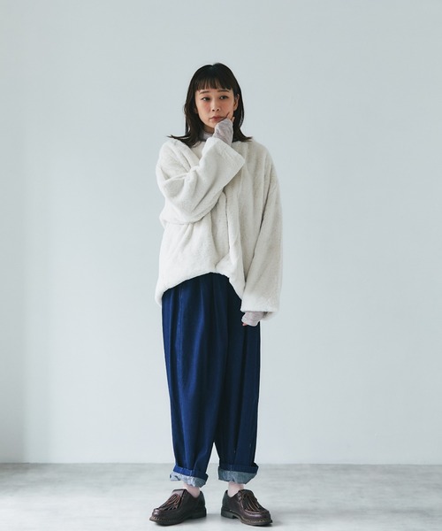 and R(アンドアール)の「フェイクファーブルゾン(Tシャツ/カットソー・レディース・ブラック/ブラウン/アイボリー・FREE)」の15枚目の写真