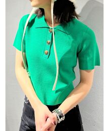 EMODA | コンパクトジャガードシャツニット(ポロシャツ)