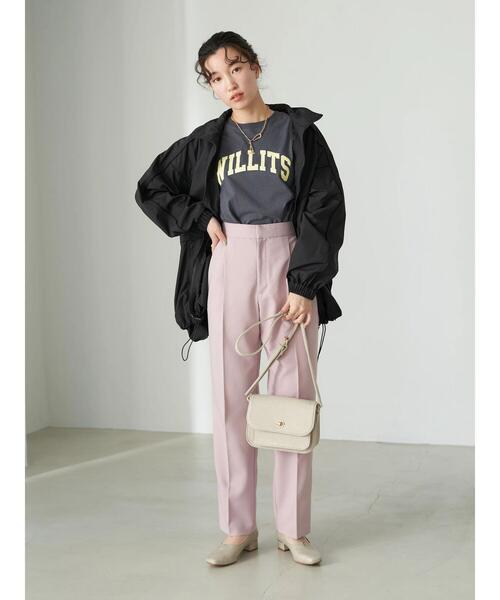 earth music&ecology(アースミュージックアンドエコロジー)の「前ポケットショルダーバッグ*(ショルダーバッグ・レディース・チャコールグレー/ライトブラウン/グレイッシュベージュ・FREE)」の15枚目の写真