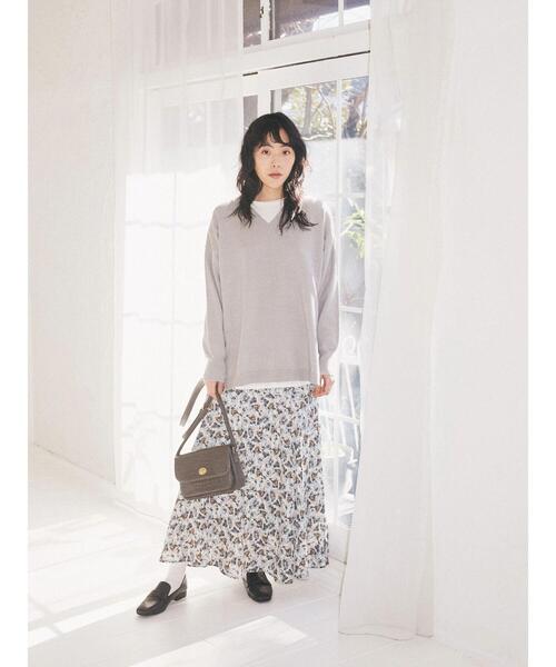 earth music&ecology(アースミュージックアンドエコロジー)の「前ポケットショルダーバッグ*(ショルダーバッグ・レディース・チャコールグレー/ライトブラウン/グレイッシュベージュ・FREE)」の17枚目の写真