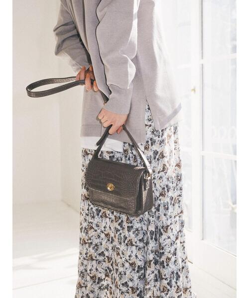 earth music&ecology(アースミュージックアンドエコロジー)の「前ポケットショルダーバッグ*(ショルダーバッグ・レディース・チャコールグレー/ライトブラウン/グレイッシュベージュ・FREE)」の18枚目の写真