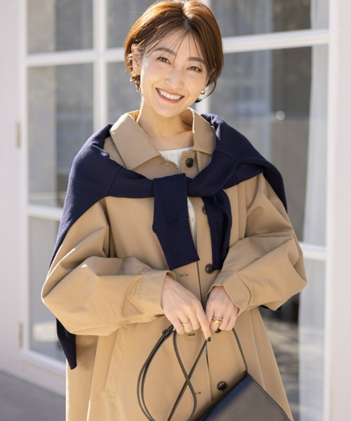 &. NOSTALGIA（アンドドットノスタルジア）の「ステンカラーコート（ステンカラーコート・レディース・ベージュ/モカ・FREE）」の3枚目の写真