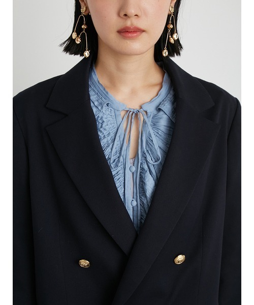 LILY BROWN（リリーブラウン）の「ダブルジャケット（その他アウター・レディース・ピンク/アイボリー/ネイビー・FREE）」の10枚目の写真