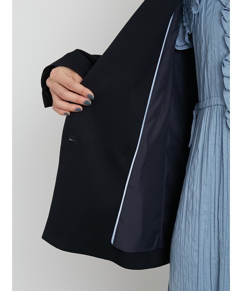 LILY BROWN（リリーブラウン）の「ダブルジャケット（その他アウター・レディース・ピンク/アイボリー/ネイビー・FREE）」の12枚目の写真