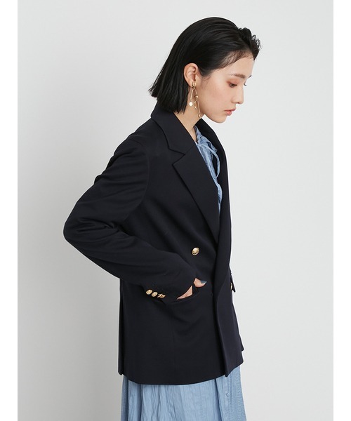 LILY BROWN（リリーブラウン）の「ダブルジャケット（その他アウター・レディース・ピンク/アイボリー/ネイビー・FREE）」の8枚目の写真