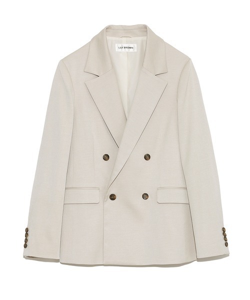 LILY BROWN（リリーブラウン）の「ダブルジャケット（その他アウター・レディース・ピンク/アイボリー/ネイビー・FREE）」の14枚目の写真