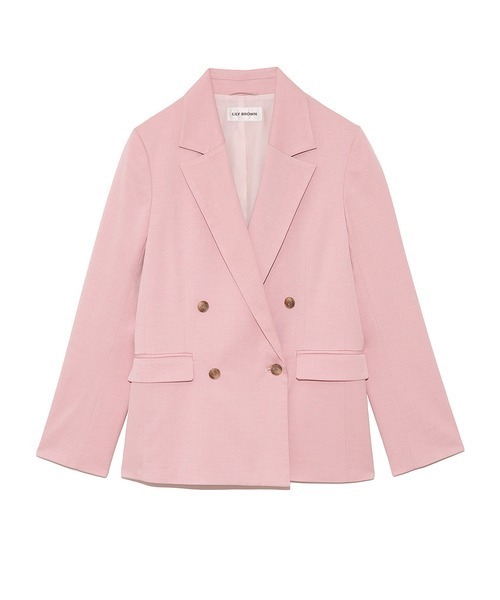 LILY BROWN（リリーブラウン）の「ダブルジャケット（その他アウター・レディース・ピンク/アイボリー/ネイビー・FREE）」の16枚目の写真