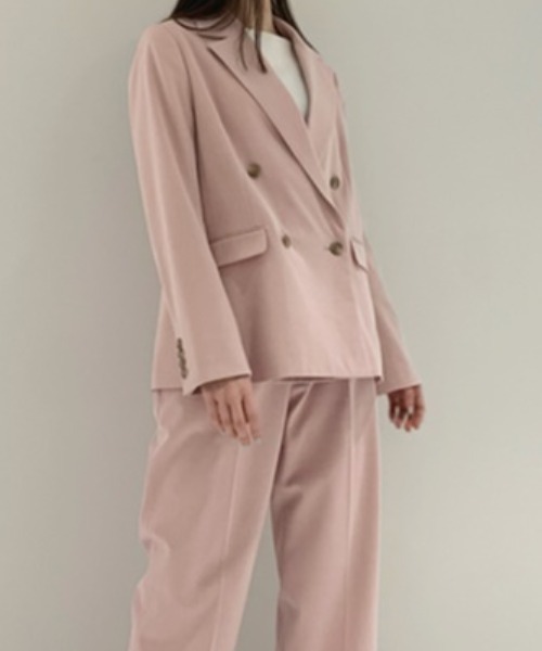 LILY BROWN（リリーブラウン）の「ダブルジャケット（その他アウター・レディース・ピンク/アイボリー/ネイビー・FREE）」の21枚目の写真