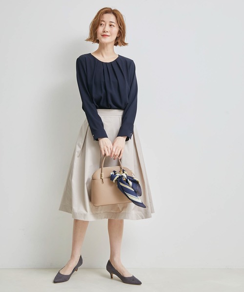 ROPE' PICNIC(ロペピクニック)の「シャンブレータフタタックフレアスカート(スカート・レディース・レッド/ベージュ/ネイビー・36/40/38)」の15枚目の写真