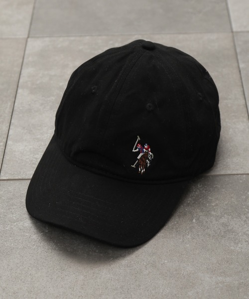 U.S. POLO ASSN.(ユーエスポロアッスン)の「【U.S. POLO ASSN./ユーエスポロアッスン】カラーポニー ウォッシュツイル ベースボールキャップ(キャップ・メンズ・ブラック/カーキ/ネイビー・FREE)」の2枚目の写真