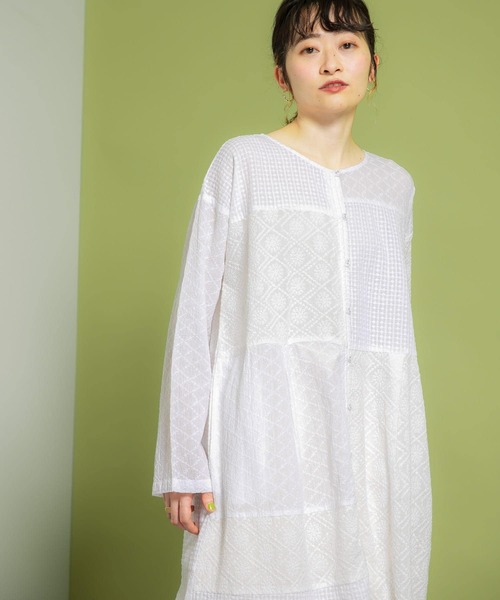 高評価大特価放出 刺繍パッチワークワンピース ワンピース Kbf ケイビーエフ のファッション 22最新作 Arenatheatre Net