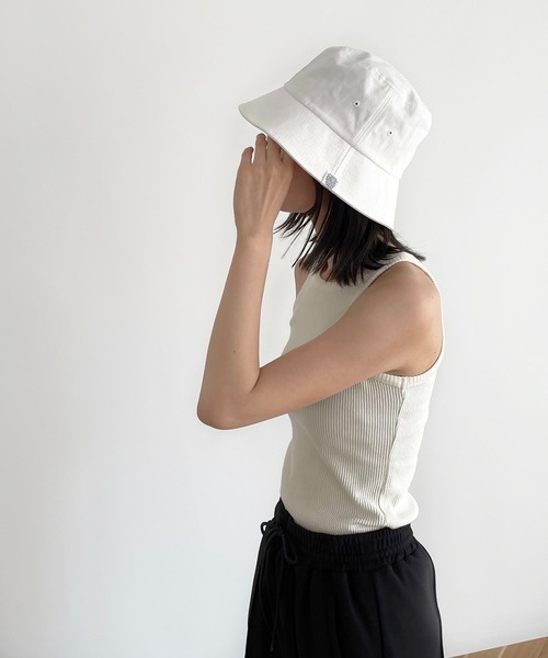 CANAL JEAN(キャナルジーン)の「El mar(エルマール) ヘリンボーンバケットハット(ハット・レディース・ブラック/ベージュ/カーキ・ONE SIZE)」の12枚目の写真